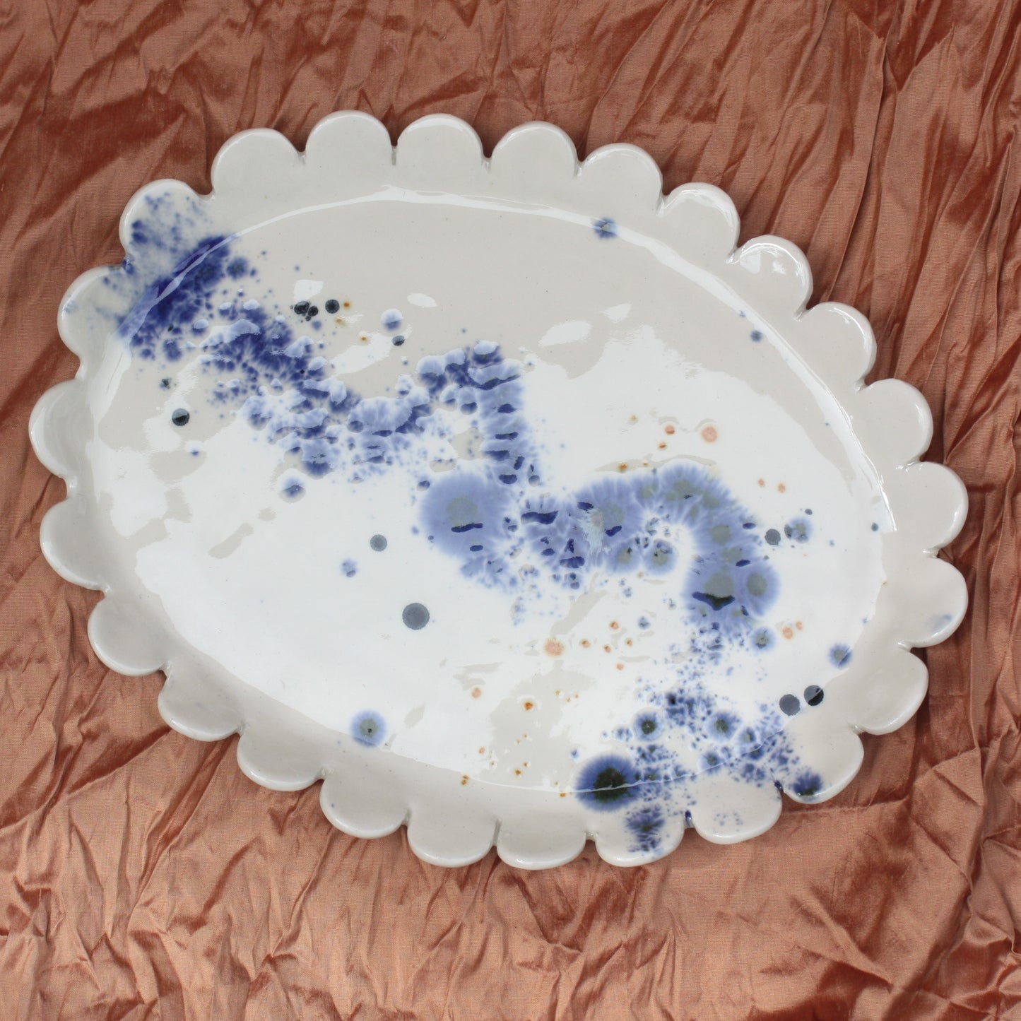 Scalloped Oval Platter