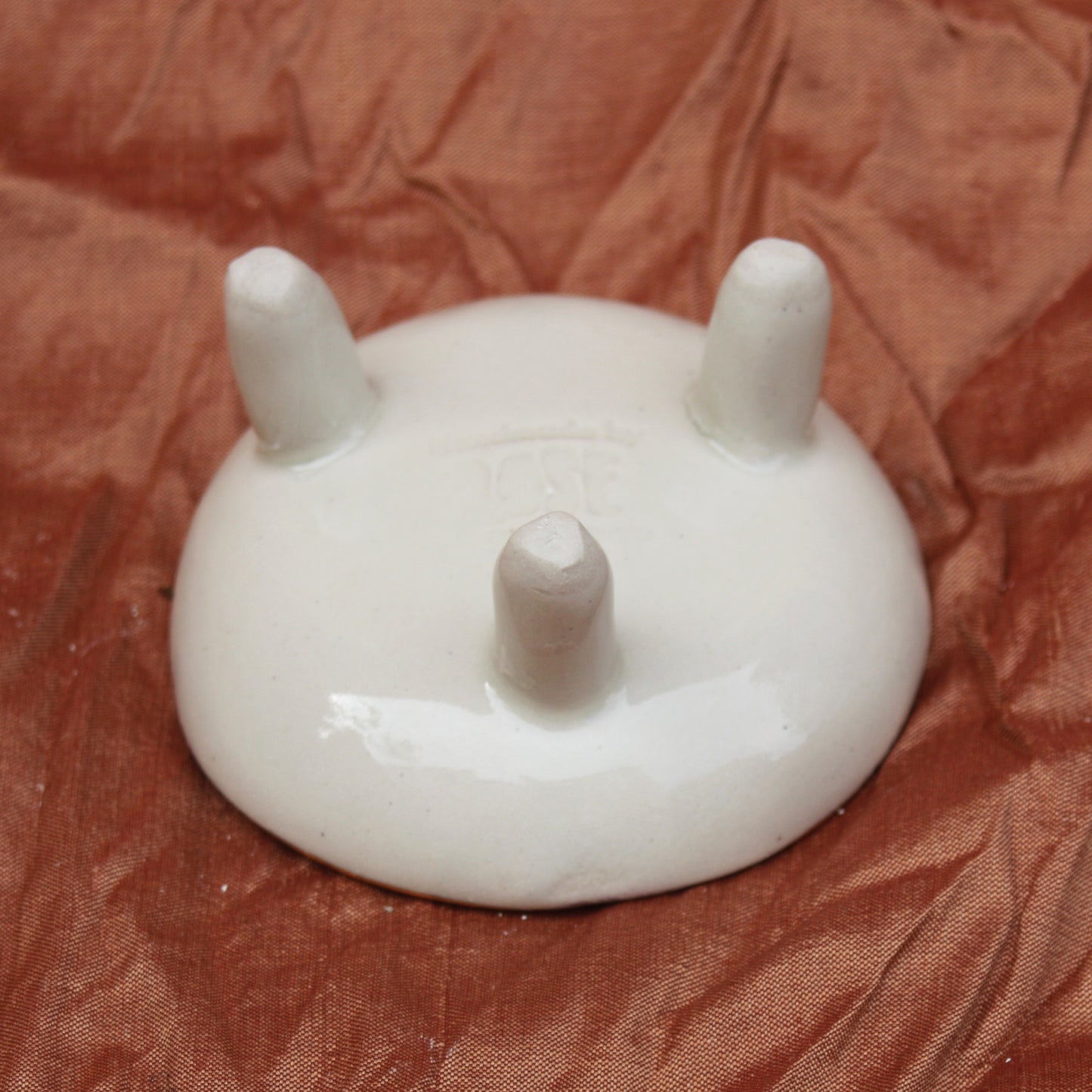 Small Legged Trinket Dish in Speckled Glaze