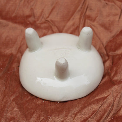 Small Legged Trinket Dish in Speckled Glaze