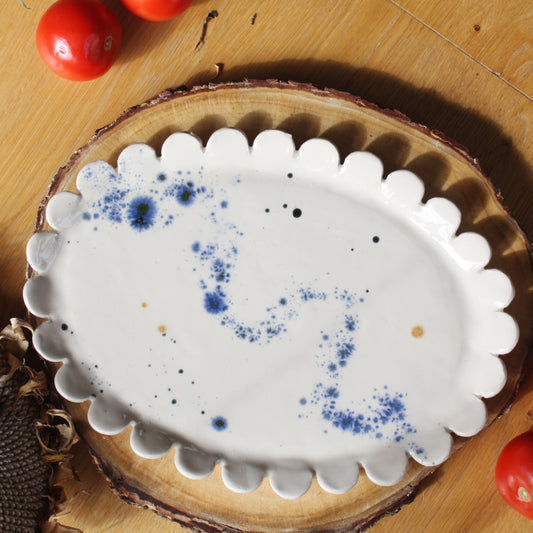 Scalloped Oval Platter